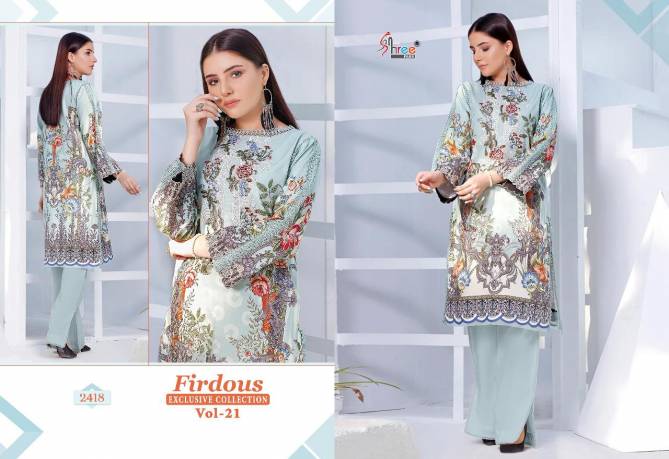 Shree Firdous Exclusive 21 New Fancy Wear Pakistani Salwar Suits Collection 